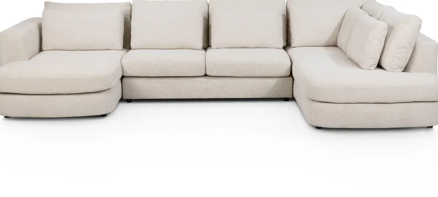 Adino, Longchair links - 2,5 zits zonder arm - ottomane rechts