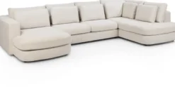 Adino, Longchair links - 2,5 zits zonder arm - ottomane rechts