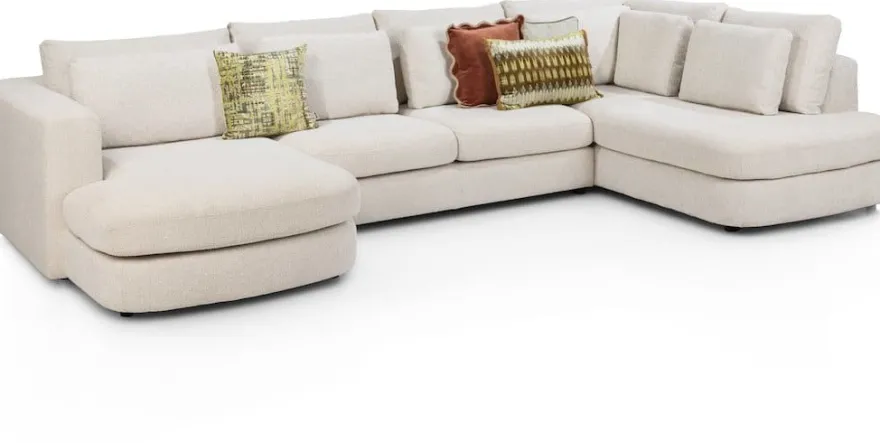 Adino, Longchair links - 2,5 zits zonder arm - ottomane rechts