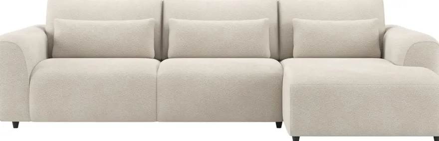 Albas, 2,5 zits links verstelbare rug - longchair rechts verstelbare rug