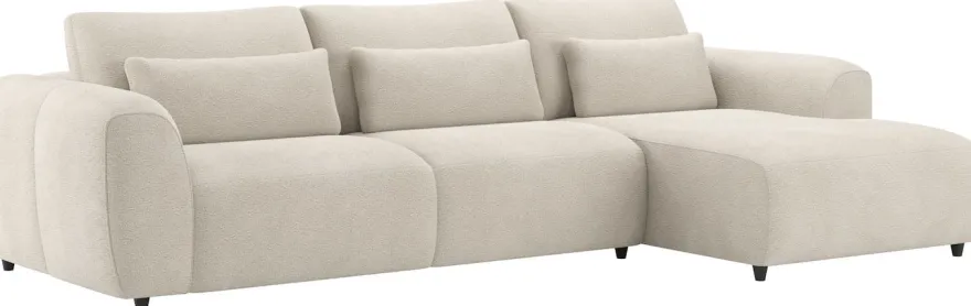 Albas, 2,5 zits links verstelbare rug - longchair rechts verstelbare rug