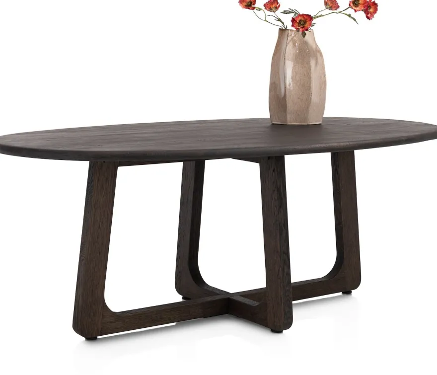 Almora, eetkamertafel 210 x 120 cm - Basalt