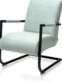 Angelica, bijzetfauteuil + zwart frame (ROB)