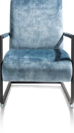 Angelica, bijzetfauteuil + zwart frame (ROB)