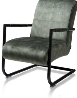 Angelica, bijzetfauteuil + zwart frame (ROB)