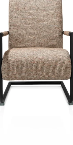 Angelica, bijzetfauteuil + zwart frame (ROB)