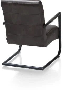 Angelica, bijzetfauteuil + zwart frame (ROB)