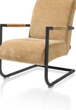 Angelica, bijzetfauteuil + zwart frame (ROB)