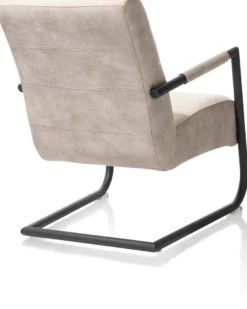 Angelica, bijzetfauteuil + zwart frame (ROB)