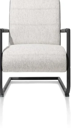 Angelica, bijzetfauteuil + zwart frame (ROB)