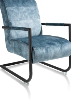 Angelica, bijzetfauteuil + zwart frame (ROB)