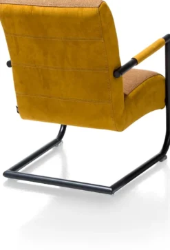 Angelica, bijzetfauteuil + zwart frame (ROB)