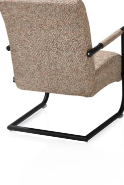 Angelica, bijzetfauteuil + zwart frame (ROB)