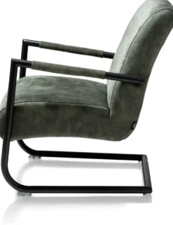 Angelica, bijzetfauteuil + zwart frame (ROB)