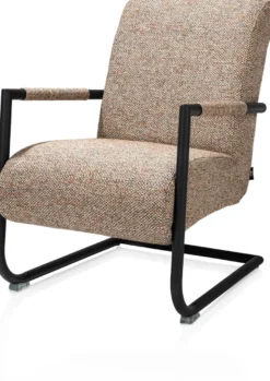 Angelica, bijzetfauteuil + zwart frame (ROB)