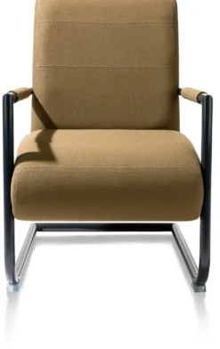 Angelica, bijzetfauteuil + zwart frame (ROB)
