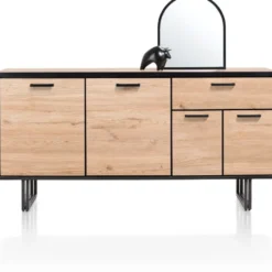 Avalon, dressoir 170 cm - 4-deuren + 1-lade - Driftwood
