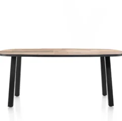 Avalox, bartafel ovaal 240 x 110 cm - kleur driftwood - 4 poot