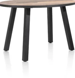 Avalox, bartafel rond 150 x 120 cm - kleur driftwood - 4 poot