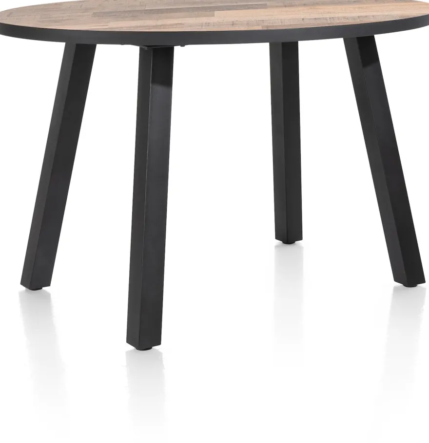 Avalox, bartafel rond 150 x 120 cm - kleur driftwood - 4 poot