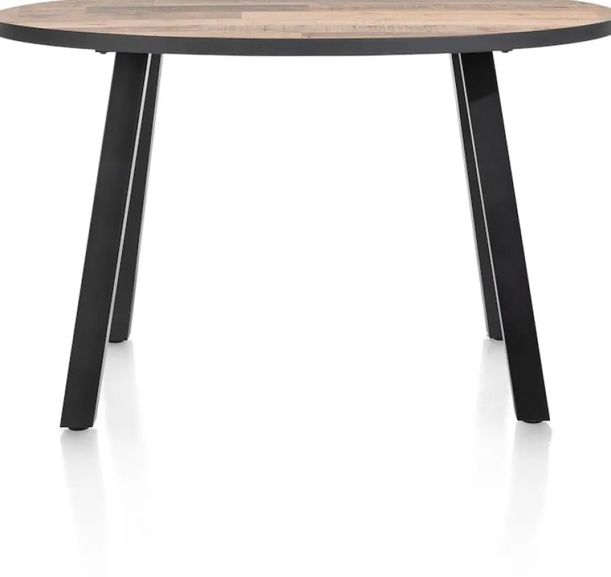 Avalox, bartafel rond 150 x 120 cm - kleur driftwood - 4 poot