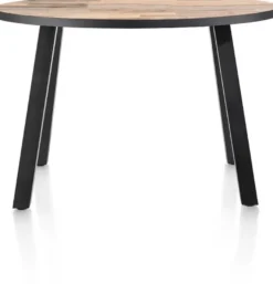 Avalox, bartafel rond 130 x 110 cm - kleur driftwood - 4 poot