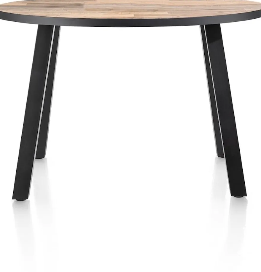 Avalox, bartafel rond 130 x 110 cm - kleur driftwood - 4 poot