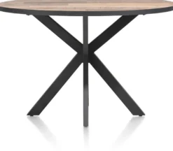 Avalox, bartafel rond 150 x 120 cm - kleur driftwood - centrale poot
