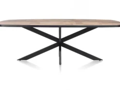 Avalox, eetkamertafel ovaal 240 x 110 cm - kleur driftwood - centrale poot