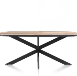 Avalox, eetkamertafel ovaal 210 x 110 cm - kleur driftwood - centrale poot