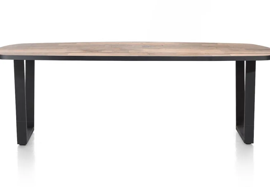 Avalox, eetkamertafel ovaal 240 x 110 cm - kleur driftwood - V poot