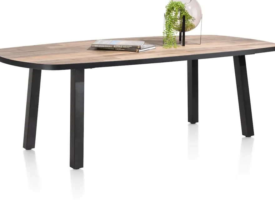 Avalox, eetkamertafel ovaal 240 x 110 cm - kleur driftwood - 4 poot