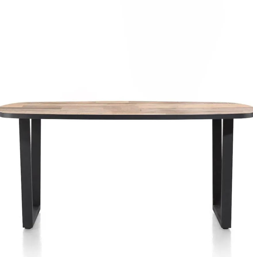 Avalox, eetkamertafel ovaal 210 x 110 cm - kleur driftwood - V poot