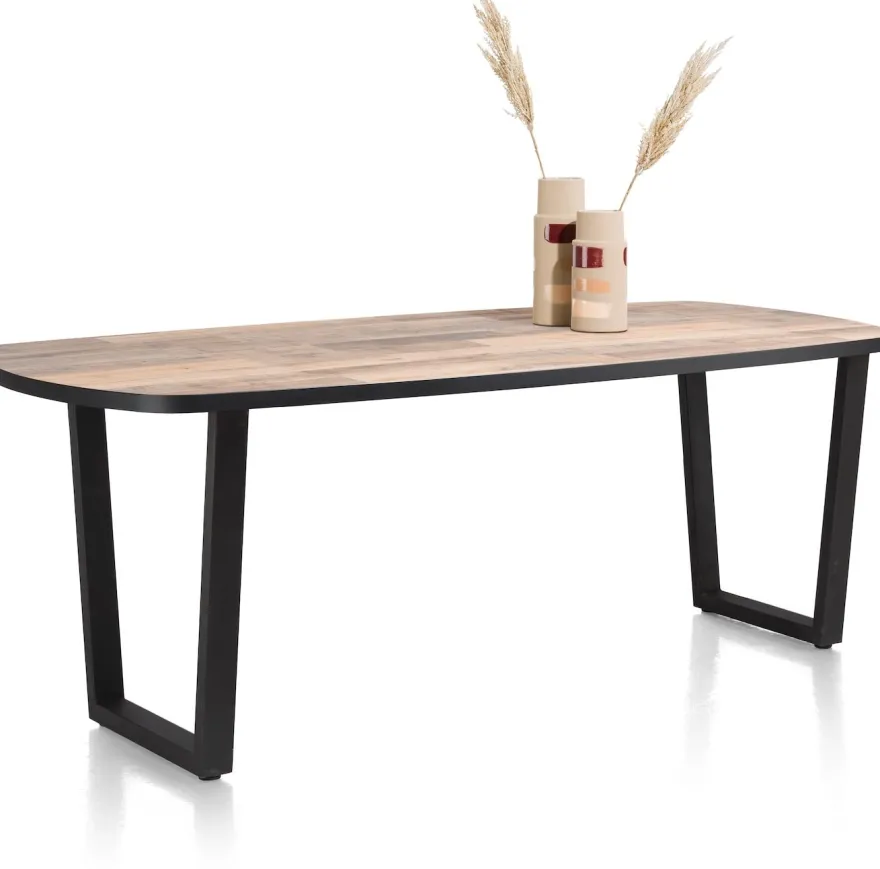 Avalox, eetkamertafel ovaal 210 x 110 cm - kleur driftwood - V poot