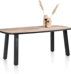 Avalox, eetkamertafel ovaal 180 x 110 cm - kleur driftwood - 4 poot