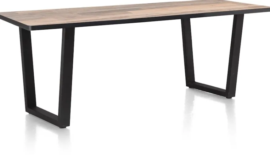 Avalox, eetkamertafel 170 x 98 cm - kleur driftwood - V poot