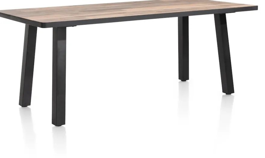 Avalox, eetkamertafel 170 x 98 cm - kleur driftwood - 4 poot