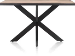 Avalox, eetkamertafel 140 x 98 cm - kleur driftwood - centrale poot