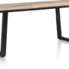 Avalox, eetkamertafel 230 x 98 cm - kleur driftwood - V poot