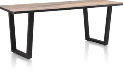 Avalox, eetkamertafel 230 x 98 cm - kleur driftwood - V poot