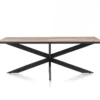 Avalox, eetkamertafel 200 x 98 cm - kleur driftwood - centrale poot