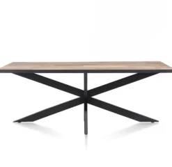 Avalox, eetkamertafel 200 x 98 cm - kleur driftwood - centrale poot