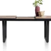 Avalox, uitschuif bartafel ovaal 190 (+ 60) x 110 cm - kleur driftwood - V poot