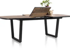 Avalox, uitschuif bartafel ovaal 190 (+ 60) x 110 cm - kleur driftwood - V poot