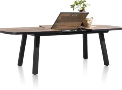 Avalox, uitschuif bartafel ovaal 190 (+ 60) x 110 cm - kleur driftwood - 4 poot