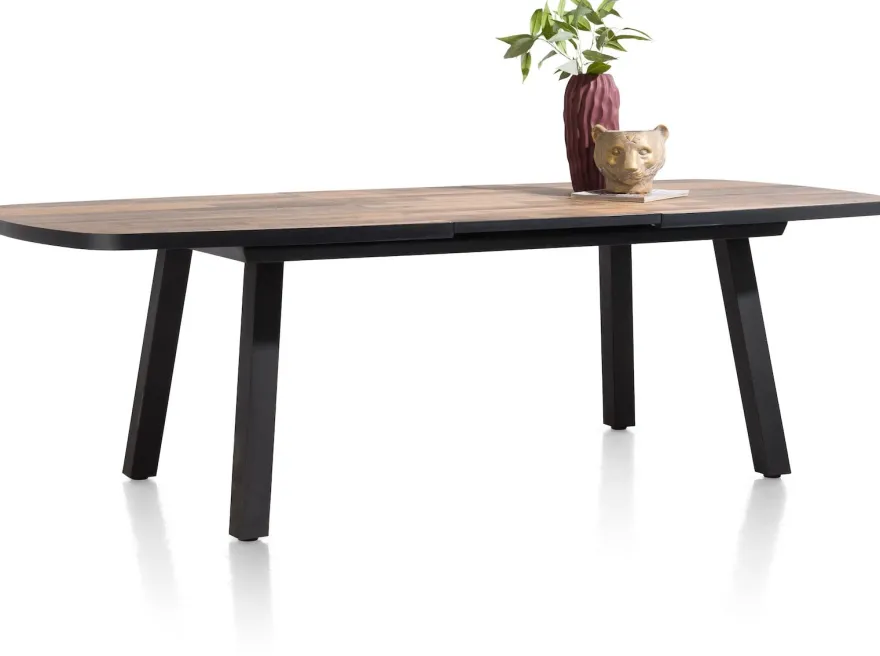 Avalox, uitschuif bartafel ovaal 190 (+ 60) x 110 cm - kleur driftwood - 4 poot