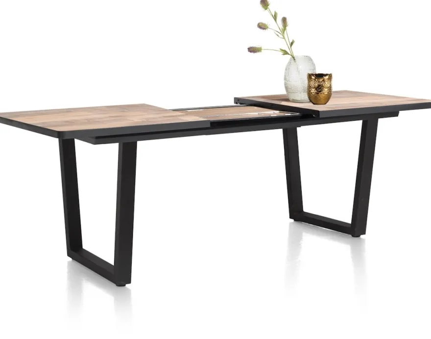 Avalox, uitschuif bartafel 190 (+ 60) x 98 cm - kleur driftwood - V poot