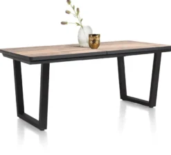 Avalox, uitschuif bartafel 190 (+ 60) x 98 cm - kleur driftwood - V poot