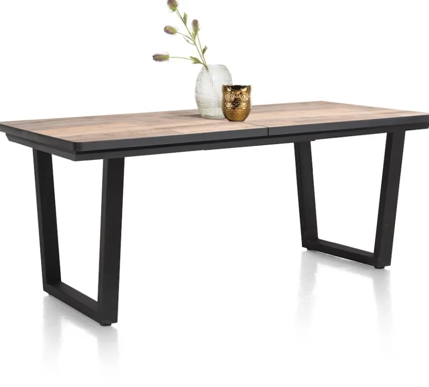 Avalox, uitschuif bartafel 190 (+ 60) x 98 cm - kleur driftwood - V poot