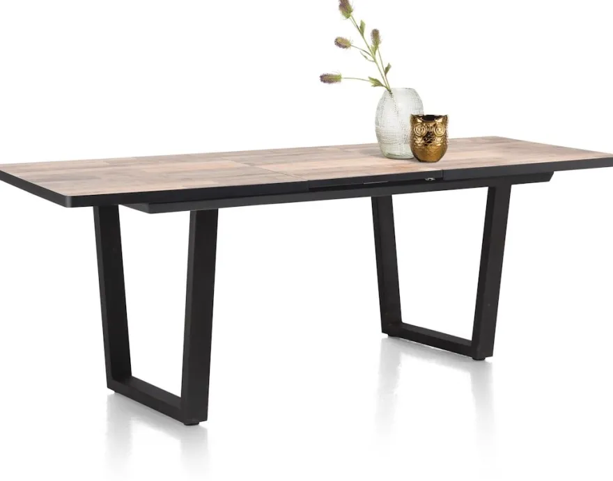 Avalox, uitschuif bartafel 160 (+ 50) x 98 cm - kleur driftwood - V poot